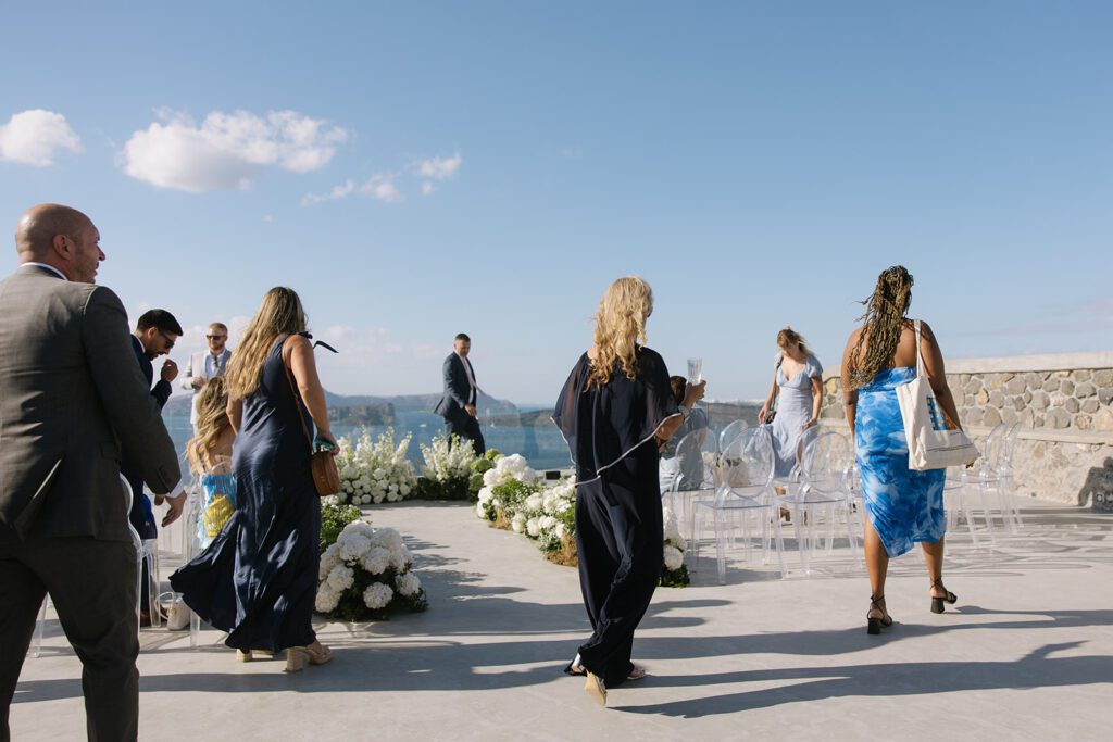 Wedding ceremony santorini greece
