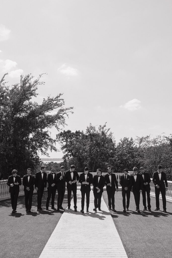 Groomsmen at the Hillside Estate