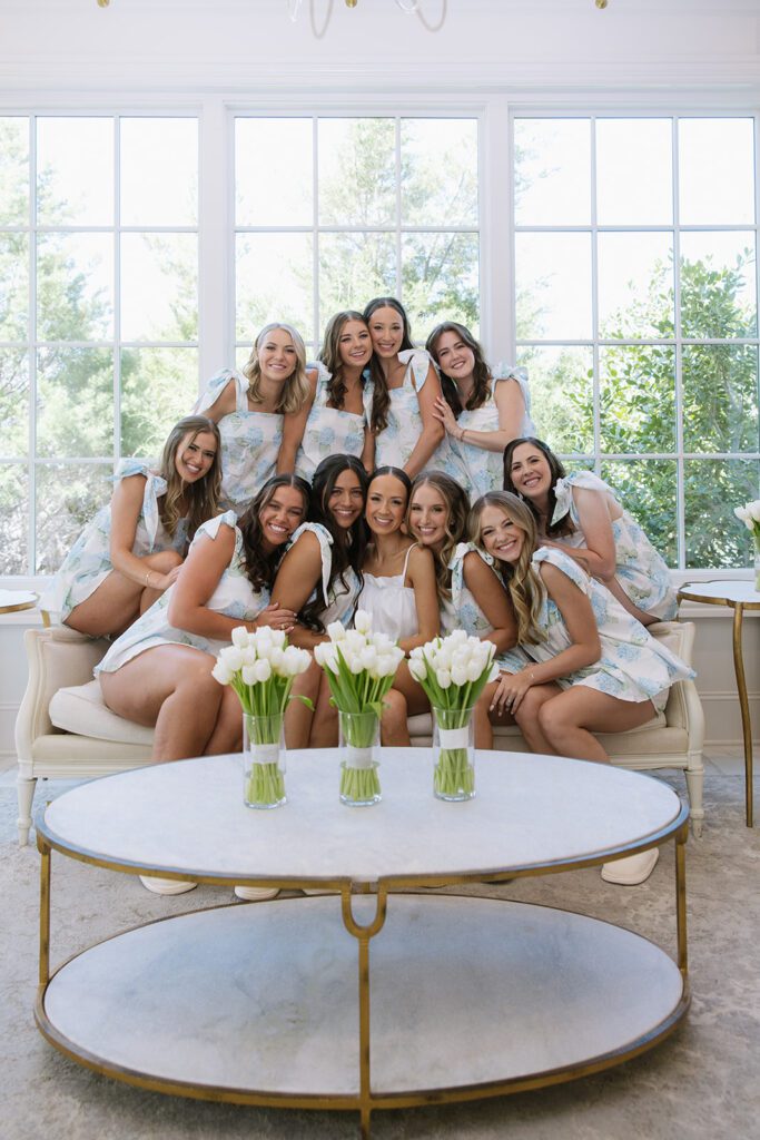 Hillside Estate Wedding Day bridesmaids getting ready