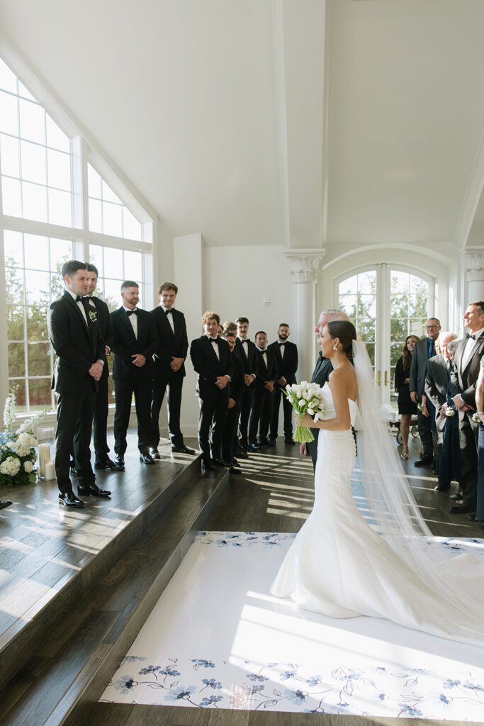 ceremony at the hillside estate