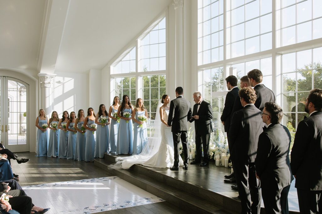 ceremony at the hillside estate