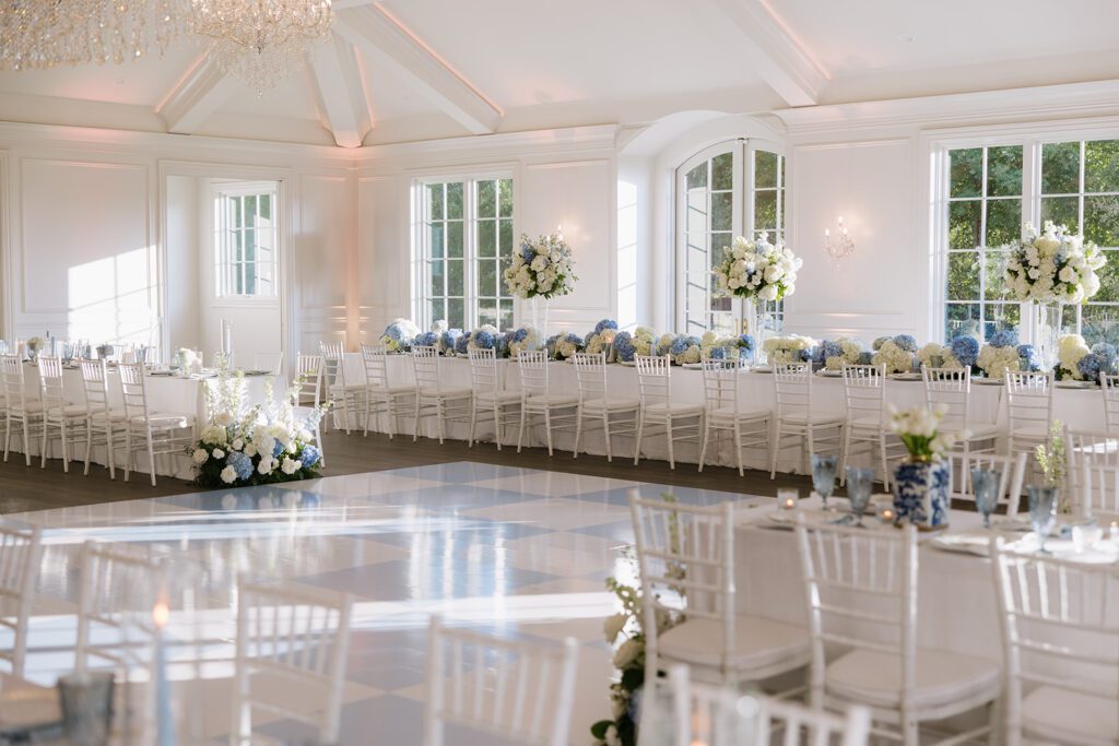 Reception Details at the Hillside Estate