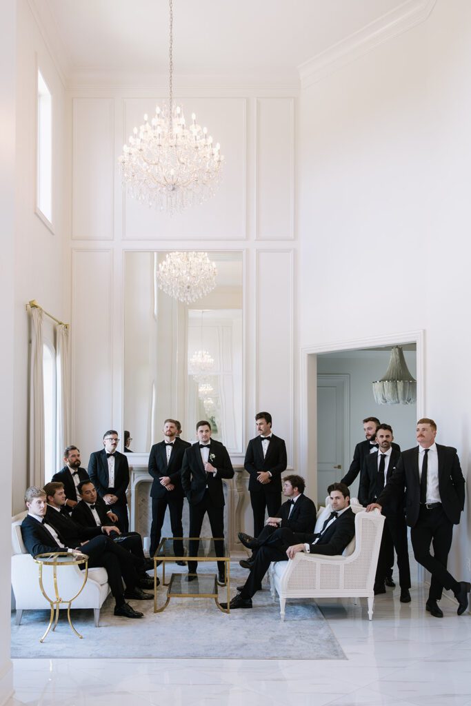 Groomsmen at the Hillside Estate